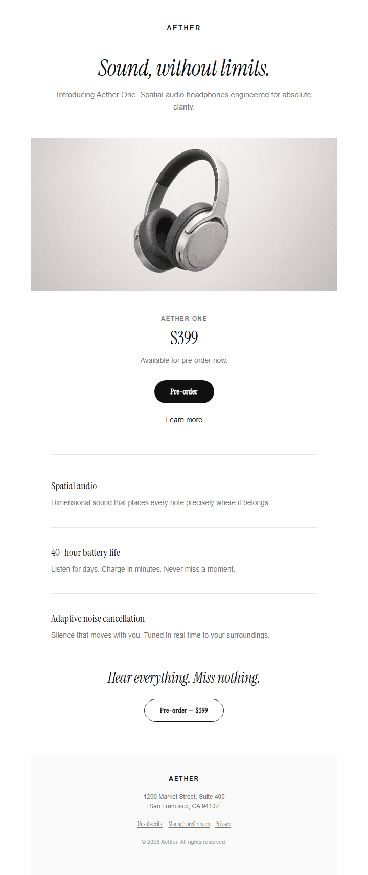 Aether Product Reveal