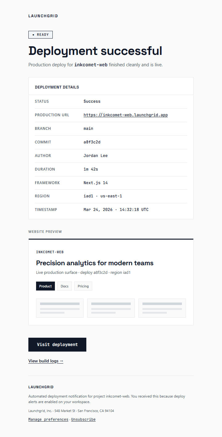 Launchgrid Deployment